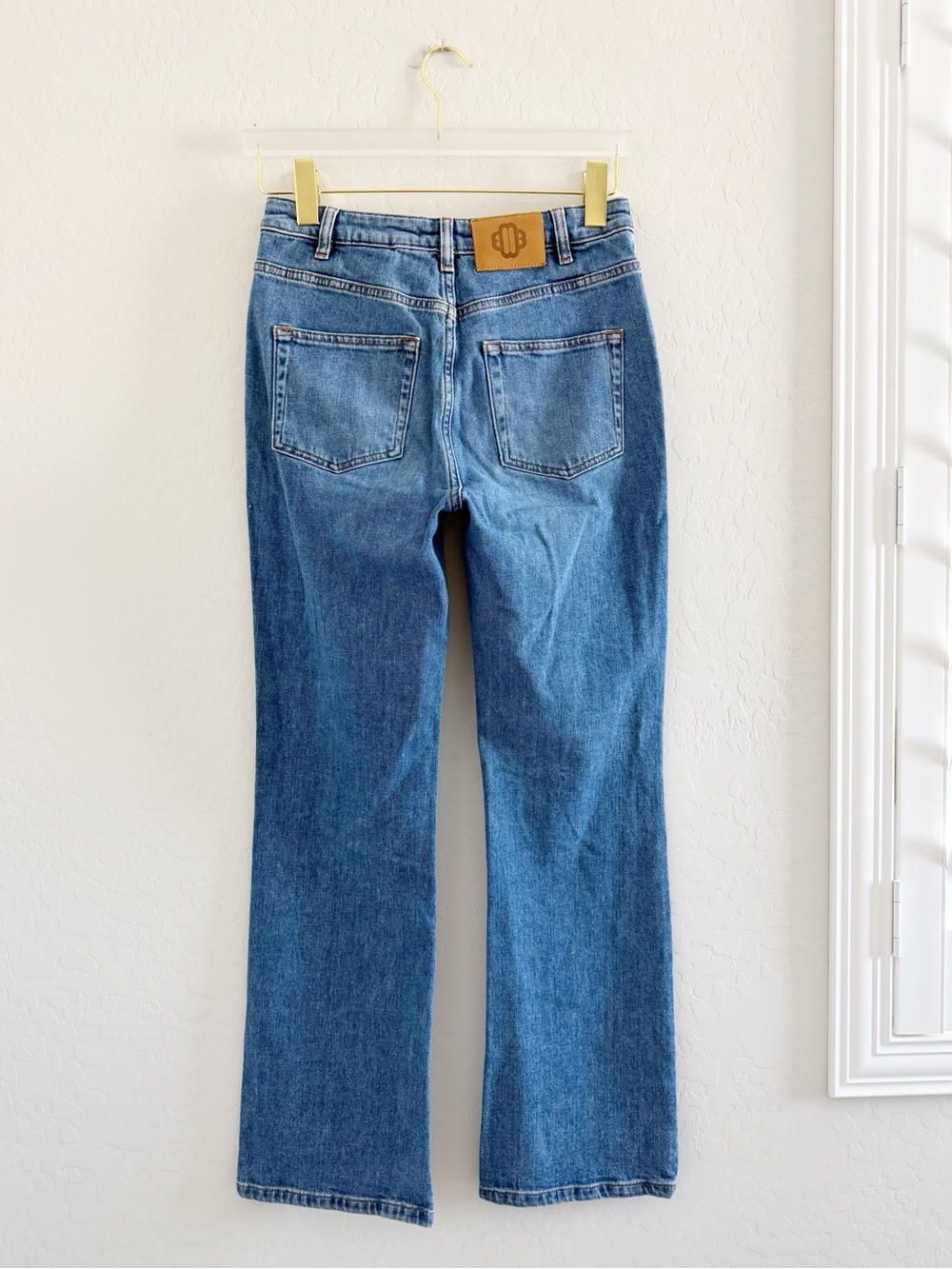 Maje Papala High Rise Ankle Flare Jeans with Front Patch Pockets Size 38/6 - Picture 12 of 16